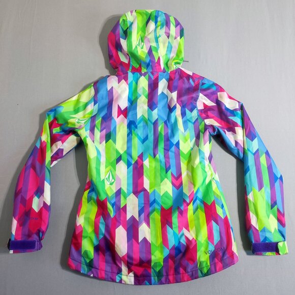 Volcom Bolt Insulated winter/ski jacket women's M multi-colour Let It Storm - Picture 3 of 15